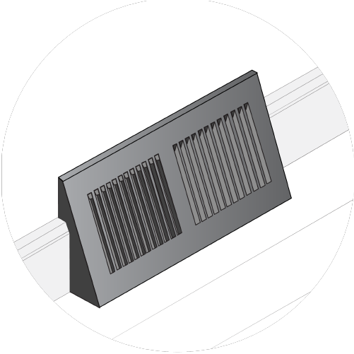 corner base vent